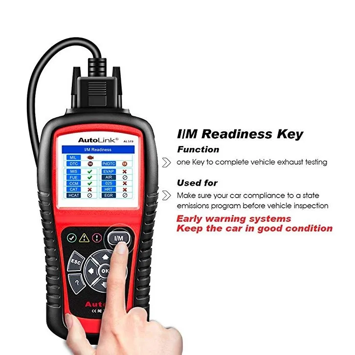 Autel AutoLink AL519 OBDII EOBD может считывать код автомобиля сканер кода диагностический инструмент сканер