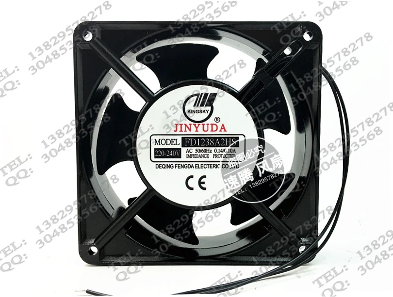 

FD1238A2HB 12038 220V 12CM / cm 50 / 60HZ 0.14A AC fan aluminum frame