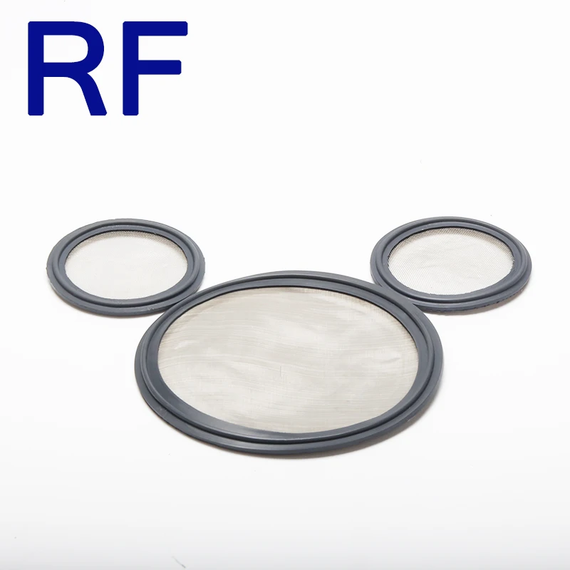 RF 1," 100 сетка микрон FPM Витон уплотнительная полоса фильтр для Tri Clamp санитарные трубы из нержавеющей стали фитинги для Домашнего Пива