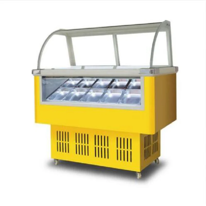 

Refrigerated Ice Cream Display Cabinet CE Certification ice cream display cabinet freezers