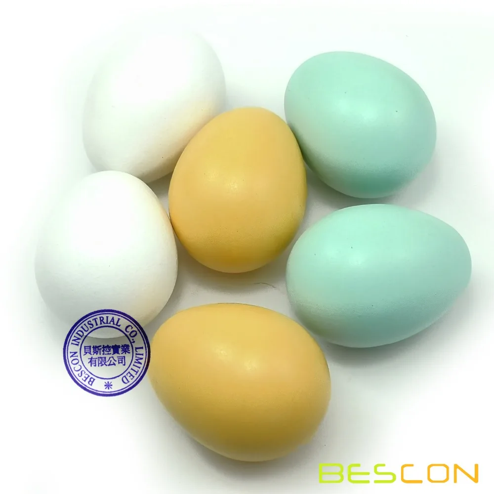 

Bescon деревянные яйца-6 штук пасхальные яйца «сделай сам»-дети играют в кухню игра еда игрушка искусственное яйцо 3 цвета