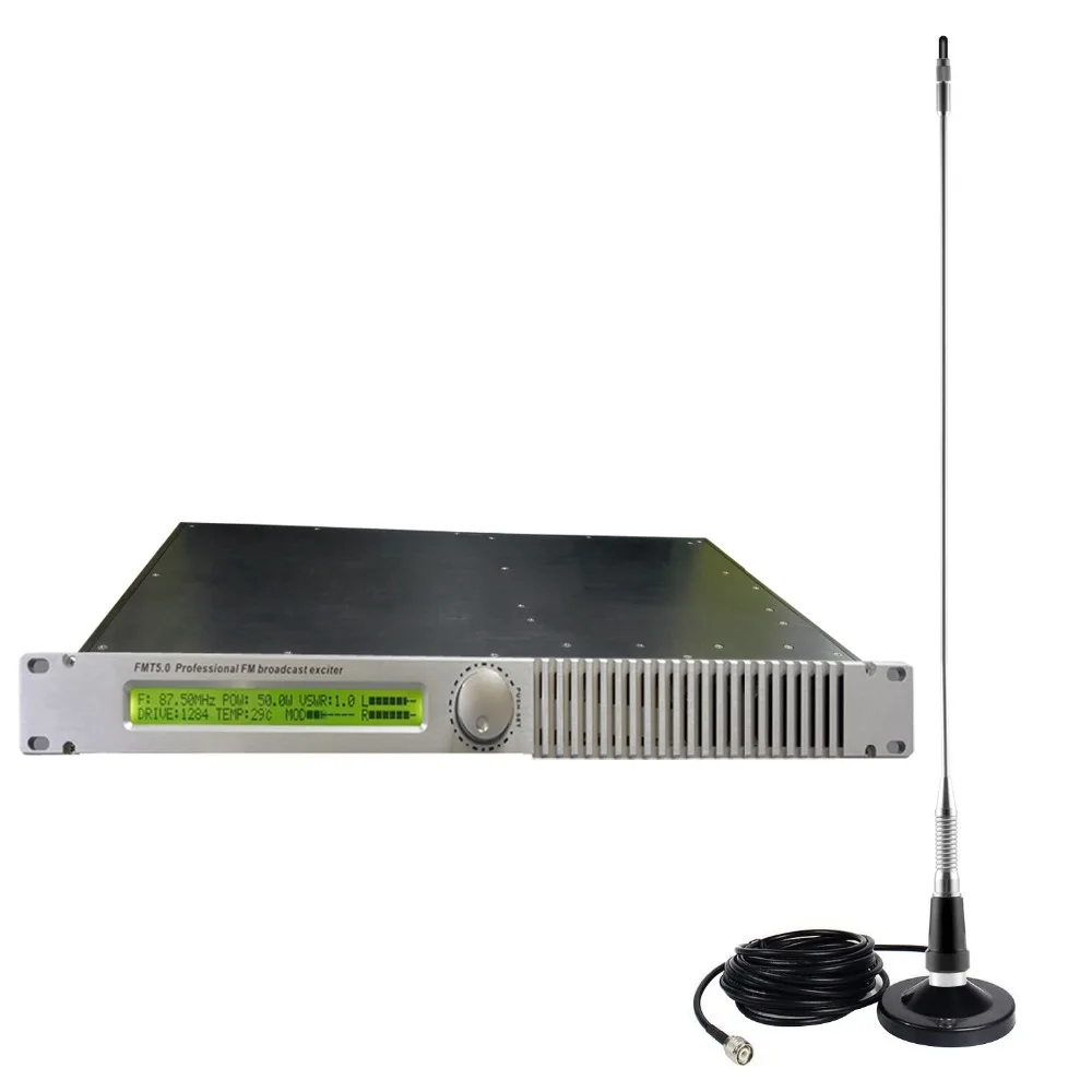 FMUSER FSN-50W 50w 5.0 Version FM Radio Broadcast Transmitter CAR SUCKER Antenna for 87~108mhz | Электроника