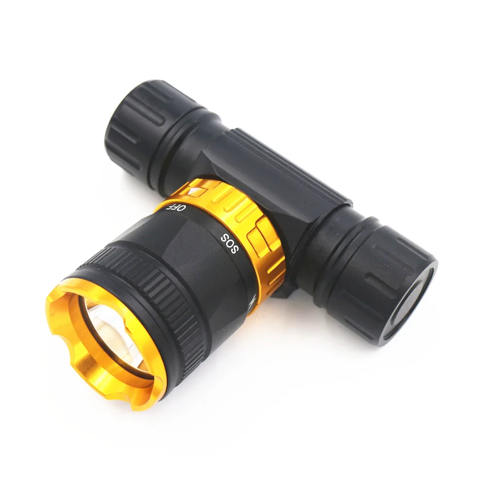 Светодиодный водонепроницаемый налобный фонарь для дайвинга с 5 режимами