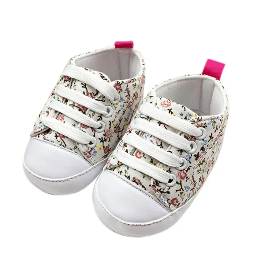 

LONSANT 2018 Toddler Soft Soled Anti-slip Baby Canvas Floral Shoes E1120