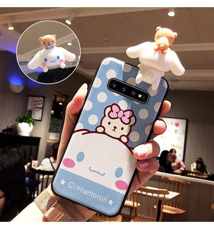 SAM S10 3D Cute My melody Soft TPU Phone Case For Samsung Galaxy plus S9 S9P S8 S8p S7 Edge Note 8/9 Cartoon Dog back cover |
