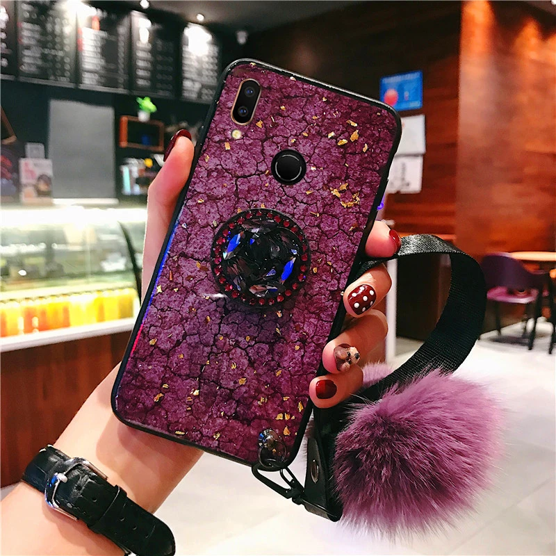 Чехол для Huawei Honor 8X блестящий мягкий чехол со стразами P Smart 2019 Mate 20 Pro 10 Lite 8C Y9 чехлы