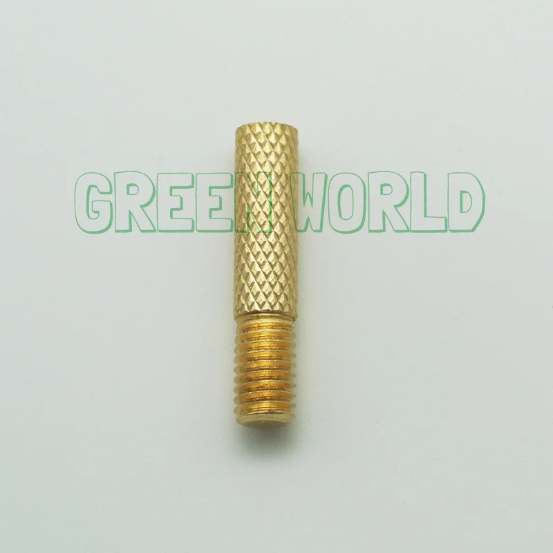 Однотонный латунный адаптер Green World 1 шт./лот наружная резьба M5 внутренняя 8-32 |