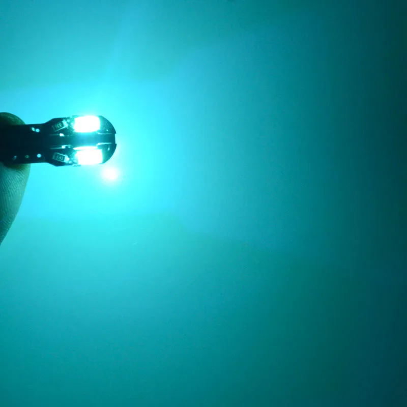 100 шт. светодиодная лампочка для салона автомобиля Canbus Error Free T10 белый розовый