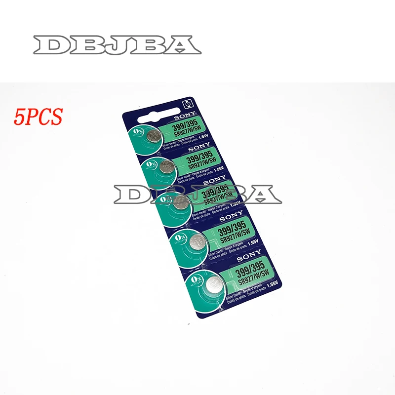 5 шт./лот розничная продажа долговечная 395 SR927SW 399 SR927W LR927 AG7 батарейка для часов