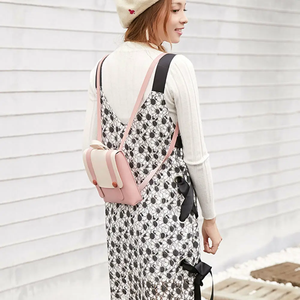 Новинка 2019 популярная женская маленькая сумка-тоут ранец из искусственной кожи