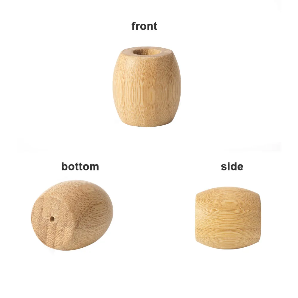 Экологичная бамбуковая зубная щетка с деревянной ручкой биоразлагаемая