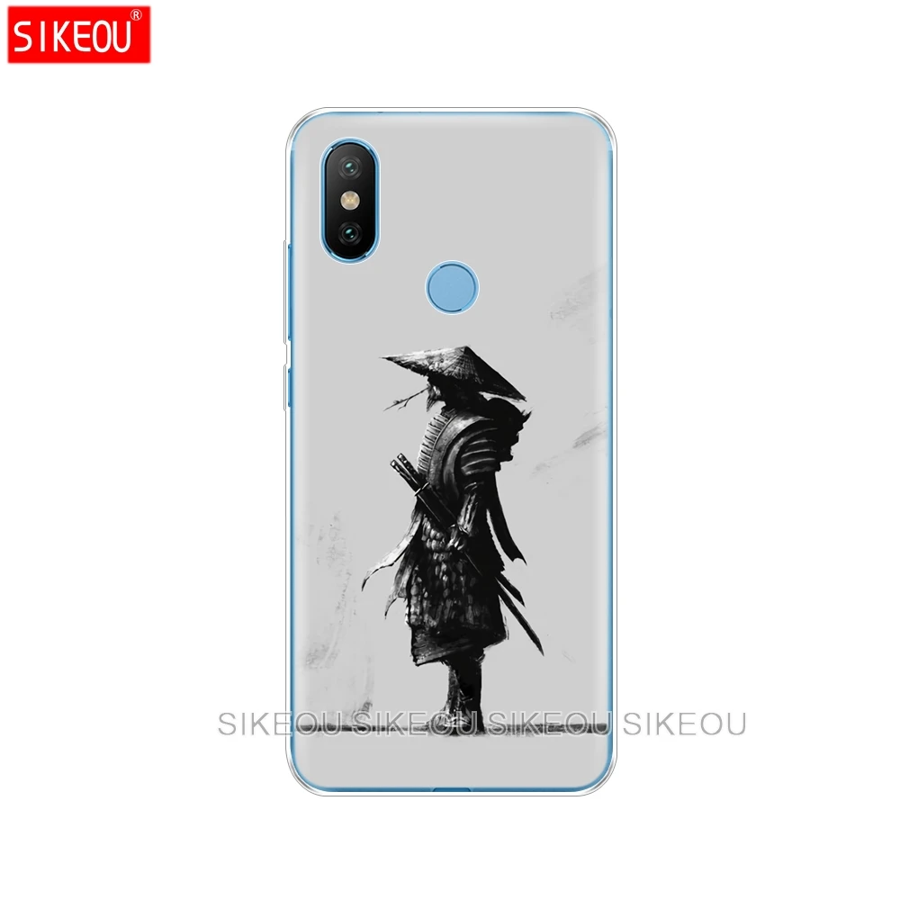 Силиконовый чехол для Xiaomi Mi 8 8SE A1 A2 5 5S 5X 6 Mi5 MI6 NOTE 3 MAX Mix 2 2S японский самурайский