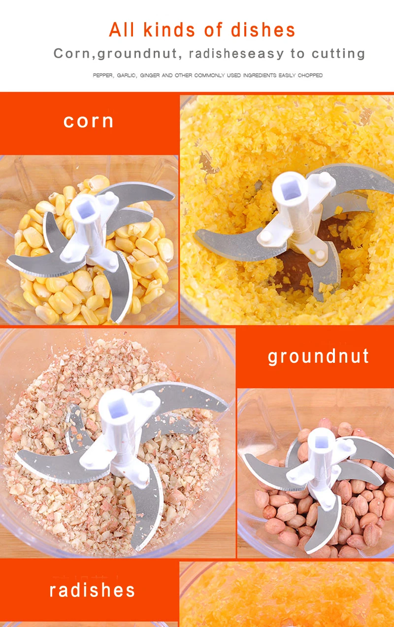 Многофункциональный Высокоскоростной Измельчитель дизайн измельчитель Чеснок резак овощей Фрукты твист измельчитель руководство мясорубка
