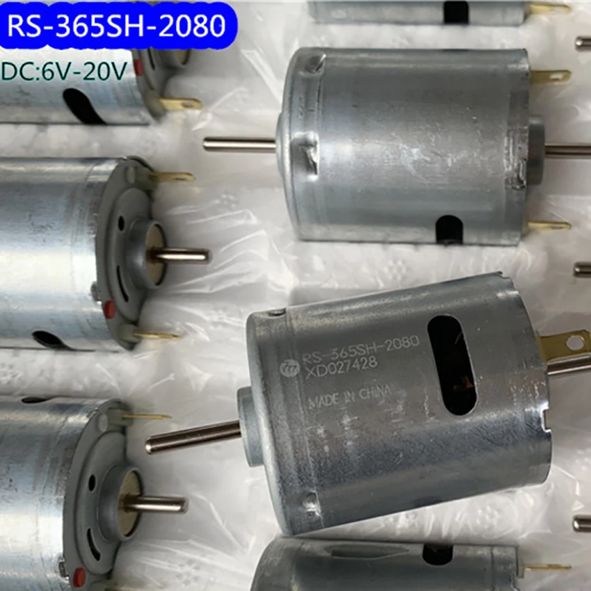 RS-365SH-2080 микромотор с источником питания от постоянного тока 6-20V 140-185MA 6300-20000 ОБ/мин