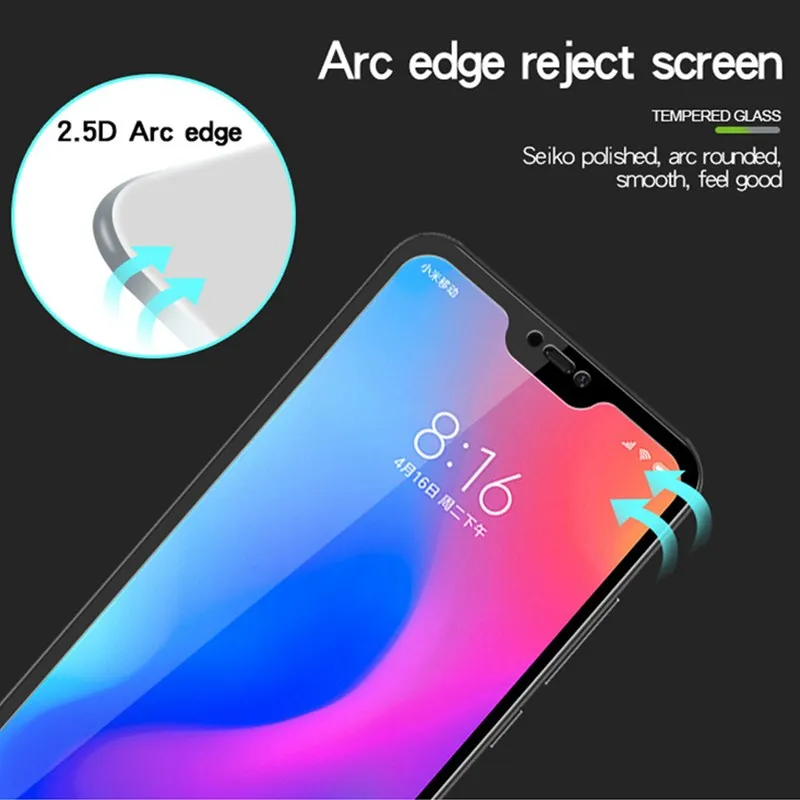 Закаленное стекло с полным покрытием для Xiaomi Mi A2 lite A2lite A 2 miA2 6X защитная пленка на