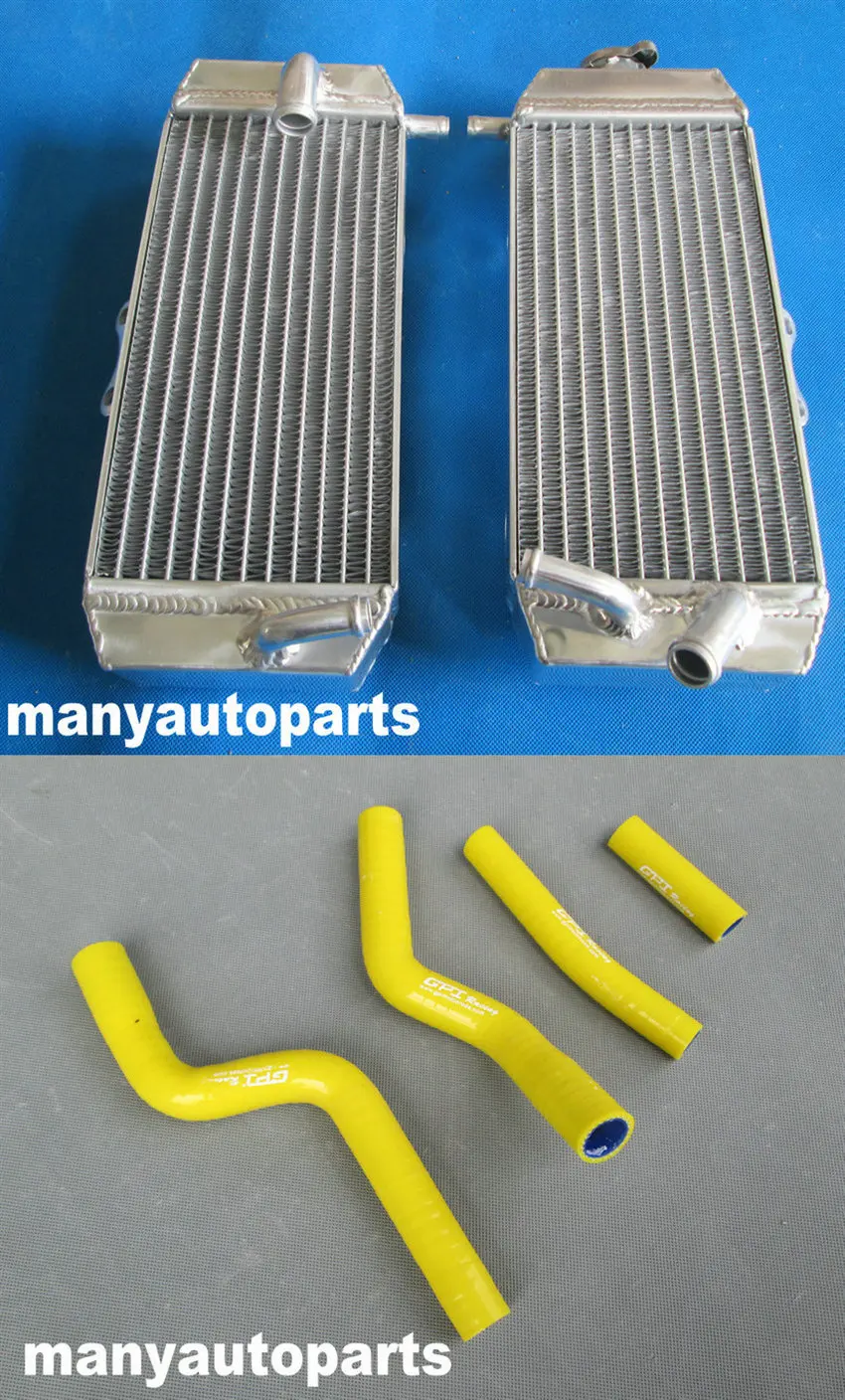 Алюминиевый радиатор и синий шланг для YAMAHA YZF250 YZ250F YZF 250 2007 2008 2009 07 08 09 | Автомобили
