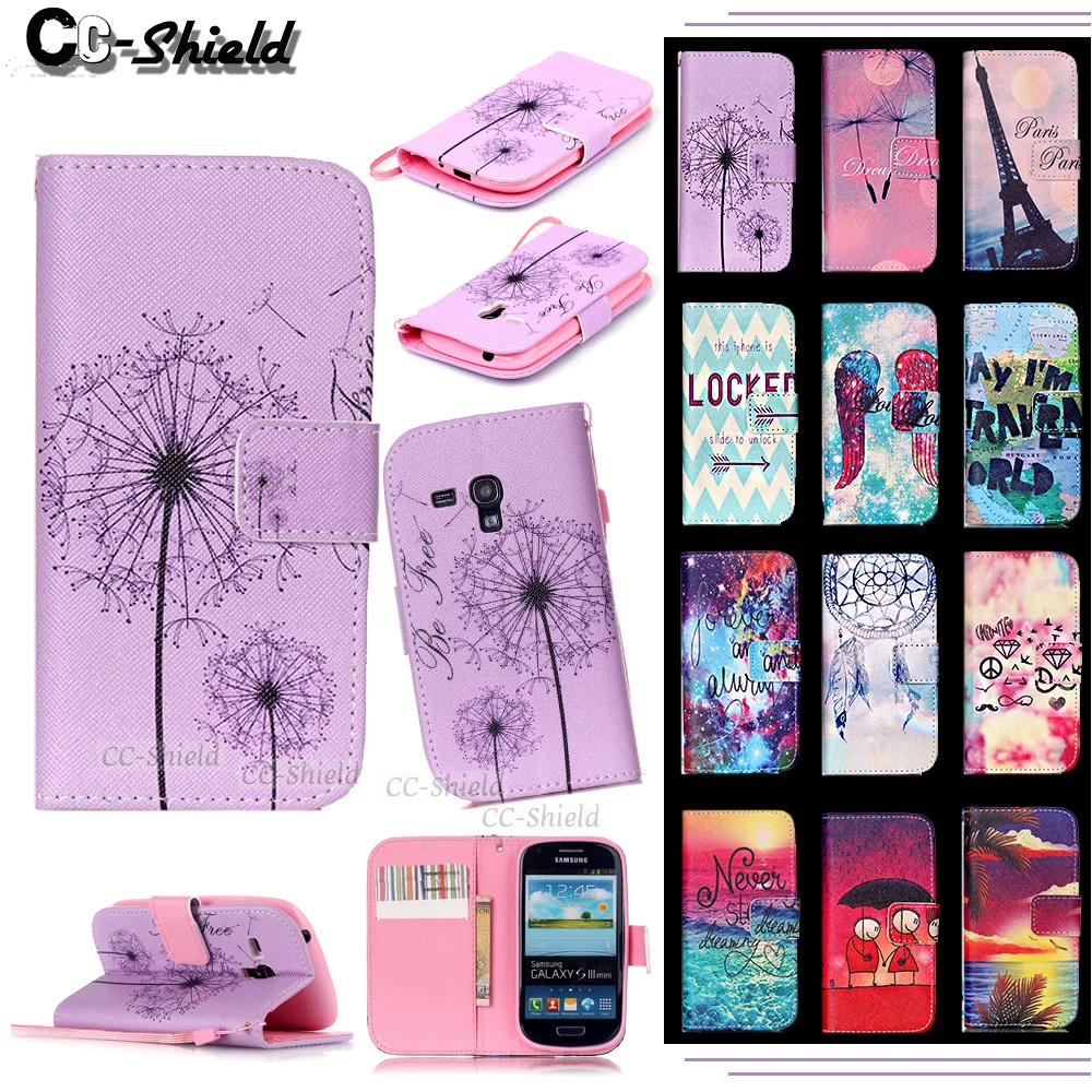 Флип чехол для Sumsung Galaxy S3 S 3 mini/S iii mini I 8190 I8190 I8190t I8190N GT i8190 i8190t телефона с