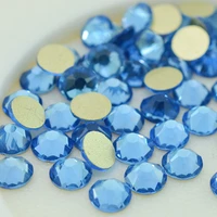 non hotfix strass rhinestone 16 cut face crystals ss20 4 6 4 8mm light sapphire nail art rhinestones gems