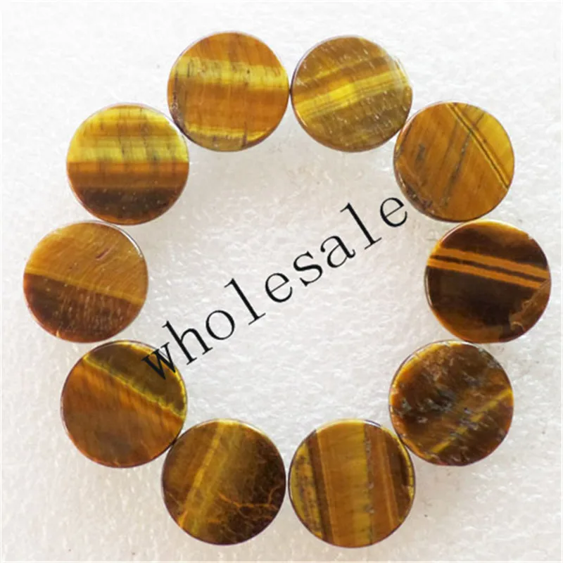 (12 шт./лот) оптовая продажа камень тигровый глаз круглый кабошон 16 мм Бесплатная