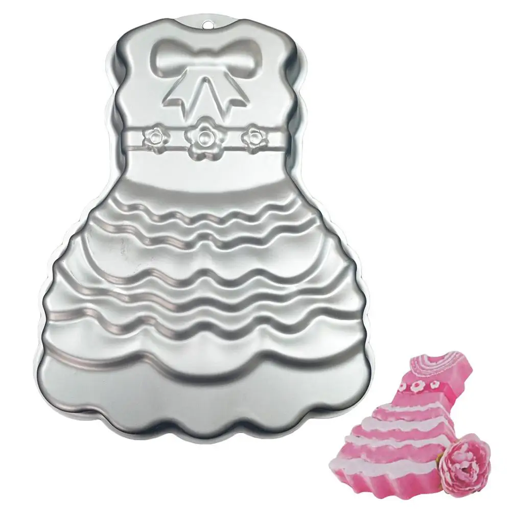 Форма юбка торт одноразовые барбекю поддон алюминиевая фольга оловянные