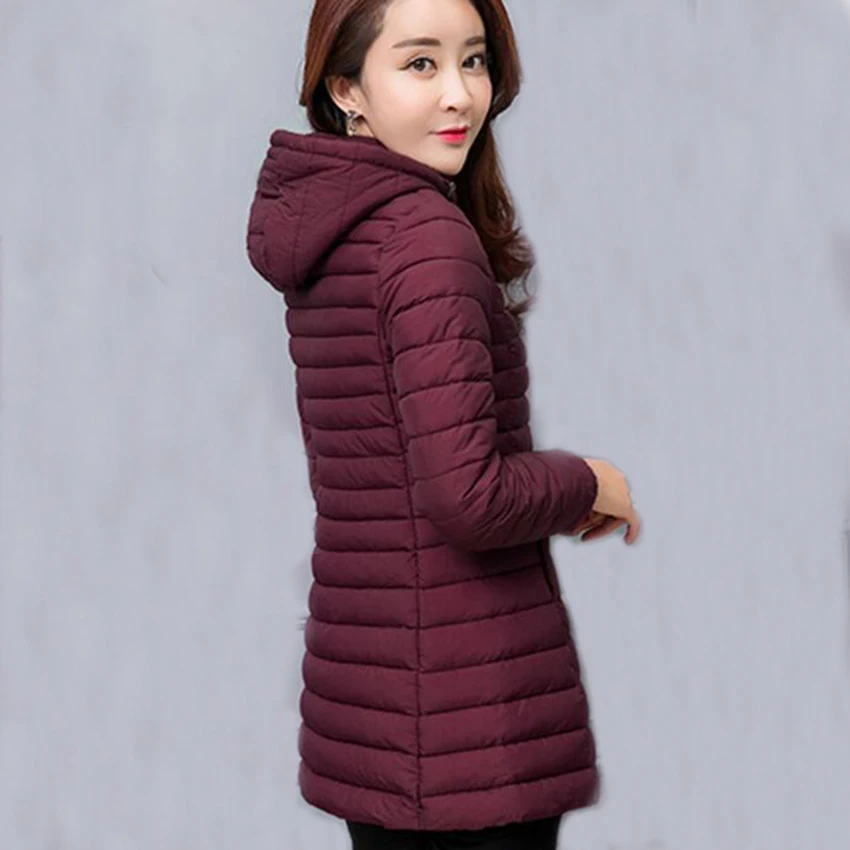 Женские парки куртка новое зимнее теплое хлопковое пальто с капюшоном женская