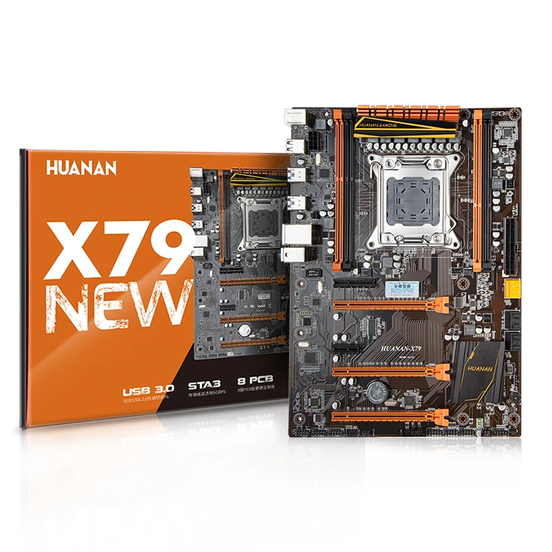 Новое поступление huanan X79 deluxe игровой материнской платы Процессор Оперативная