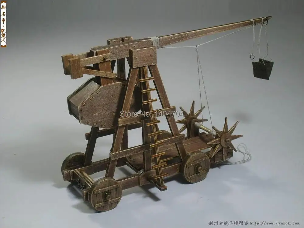 Классические древние колесницы Эра империй модельные наборы Trebuchet-тяжелая катапульта модель Инструкция на английском языке