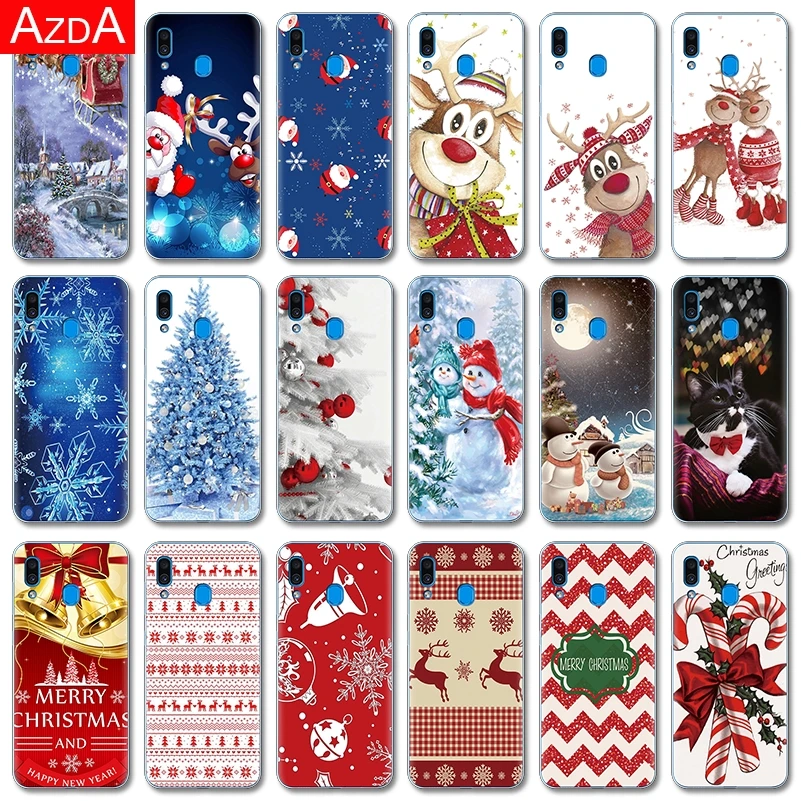Рождественский Подарочный чехол из ТПУ для Samsung Galaxy A70 A10 A11 A21S A20 A20E A30 A51 A71 A40 A50
