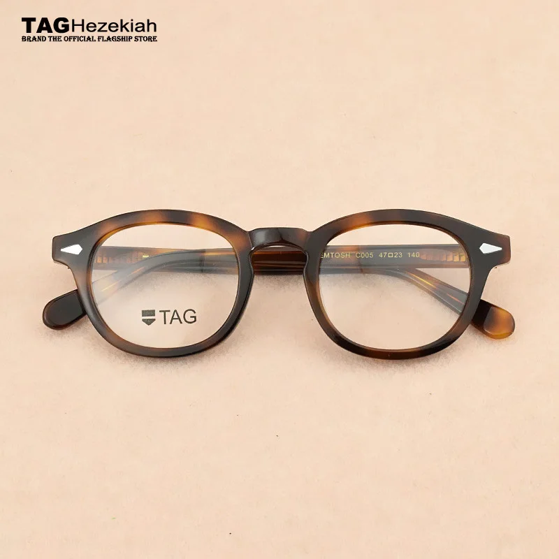 C002 Брендовые винтажные очки, оправа для мужчин, оправа для очков, близорукость, оправа для очков для мужчин/женщин, компьютерные круглые очки, оправа для женщин - Цвет оправы: C002
