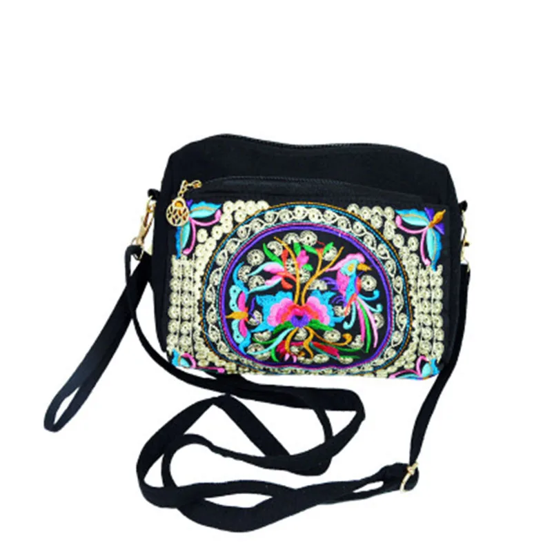 Для женщин Портативный рюкзак дамы китайской нации Диагональ посылка клатч