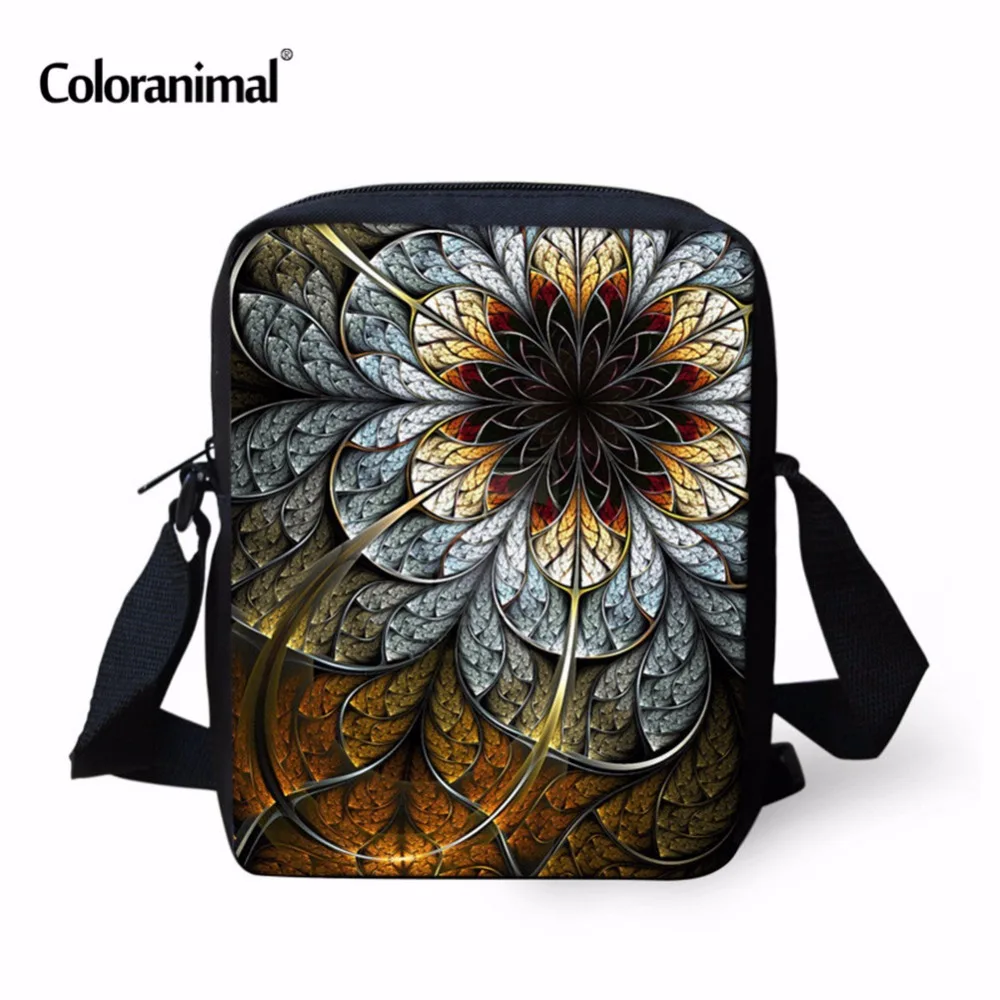 

Сумка кросс-боди Женская с цветочным 3D принтом, брендовый школьный портфель для девочек-подростков, повседневный мессенджер с принтом Пейс...