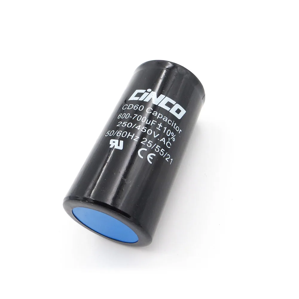 600 700 мкФ 250 450 V AC мотор прибора стартовый конденсатор CD60 воздушный компрессор