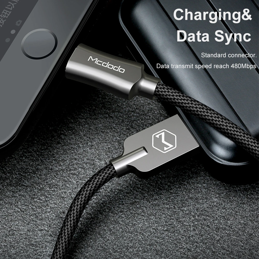 Кабель Mcdodo для iPhone кабель быстрой зарядки и передачи данных с Lightning на USB IOS 13 12 11 1 2
