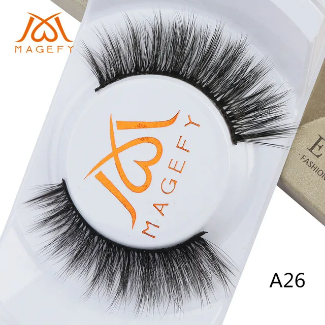 50 pairs A26 50 пар/лот,, накладные ресницы из искусственной норки, накладные ресницы ручной работы, 3D норковые ресницы, накладные ресницы, макияж, cilios - Цвет: 50 pairs A26