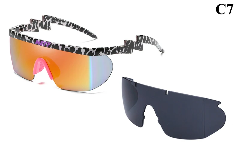 C7 2 линзы Gafas Feminino новые модные брендовые солнцезащитные очки Neff Винтажные Солнцезащитные очки с покрытием очки для вождения для мужчин/женщин Oculos De Sol - Цвет линз: C7