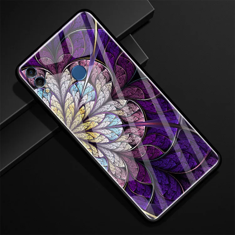 Чехол из закаленного стекла для huawei Honor 8X, черный силиконовый чехол-бампер для huawei Honor 8X X8 8X6,5"