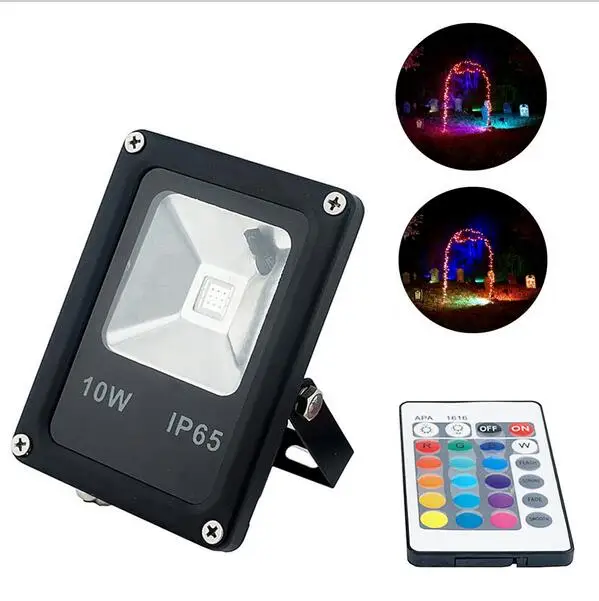 RGB Светодиодный прожектор AC85 265v 10 Вт COB светодиоды водонепроницаемый для сада