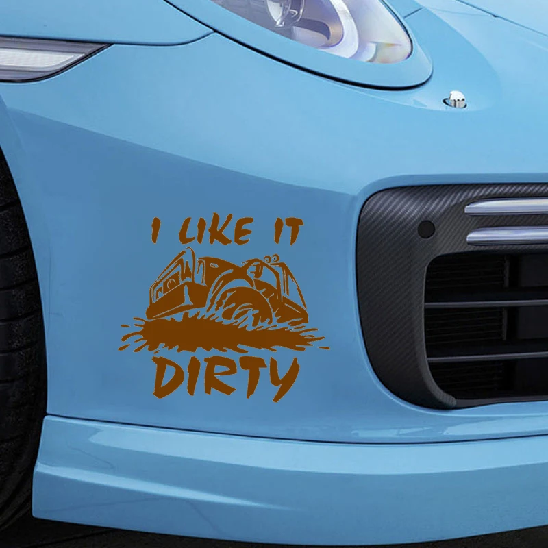 15*13,5 см Виниловая наклейка с надписью «I Like It Dirty» 4x4 для джипа и джипа, забавная наклейка для внедорожника