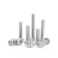 50 pieces m2 m2 5 m3 m4 m5 m6 iso7045 din7985 gb818 stainless steel cross recessed pan head screws phillips screws bolts