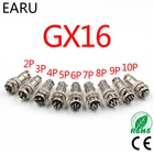 Бесплатная доставка, 1 компл., 58 дюйма, 345678910, Штекерный разъем 16 мм, металлический цилиндрический авиационный разъем M16 GX16