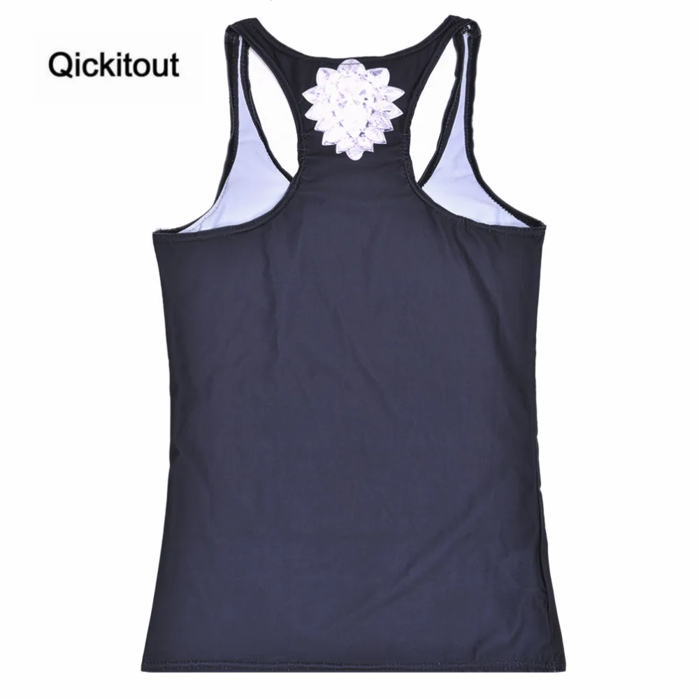 Женские Блузки без бретелек Qickitout рукавов с цифровым принтом повседневные