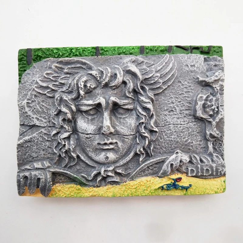 

Italy Tourist Souvenir Fridge Magnets Verona Firenze France Versailles Greece Medusa Thailand Elephant Magnette Aimant Frigo