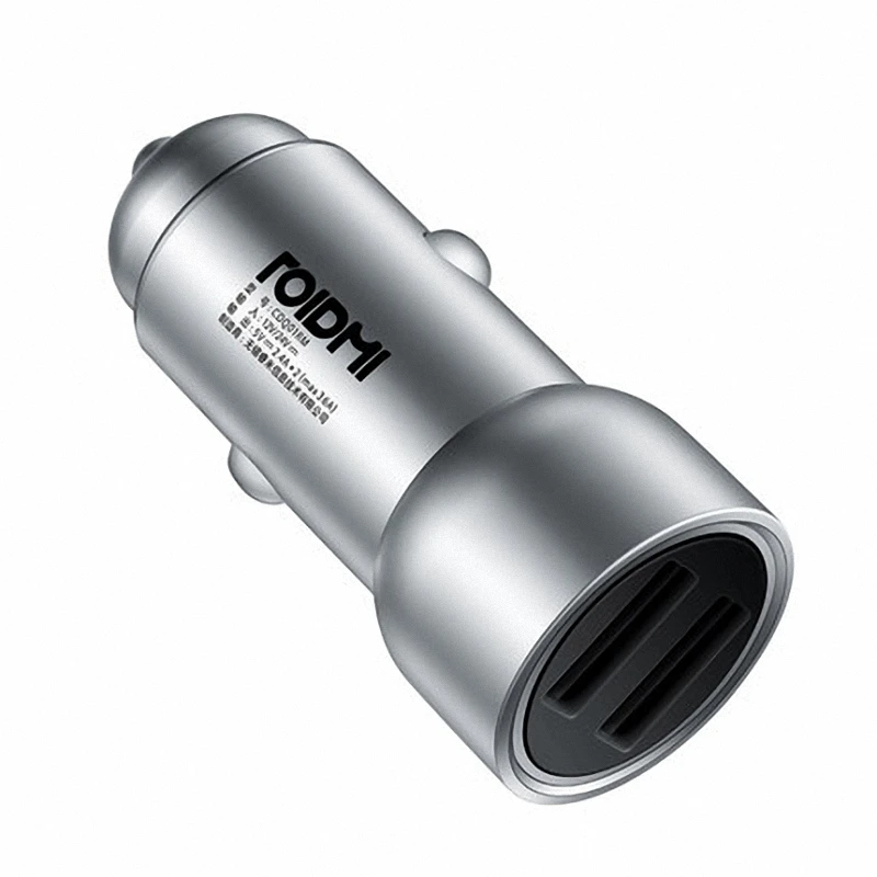 Оригинальное автомобильное зарядное устройство В xiaomi Roidmi 5 В/3.6A Dual usb быстрое +