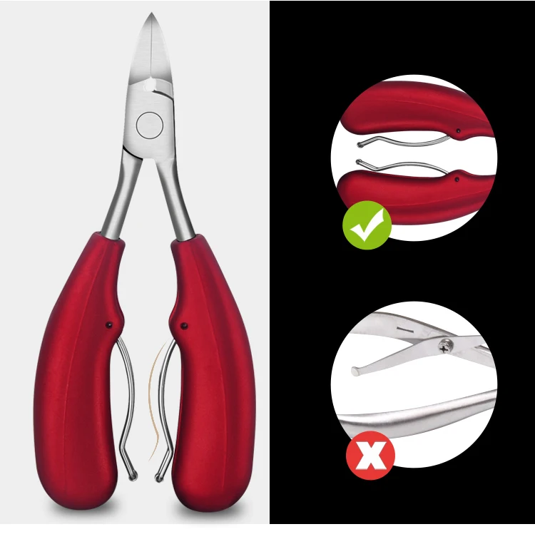 2 шт./компл. красные двойные пружины из нержавеющей стали кутикулы для ногтей