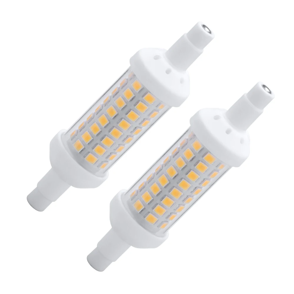 Светодиодный лампа 6 Вт 10 R7S затемнения светодиодный светильник 450 люмен 1000 360