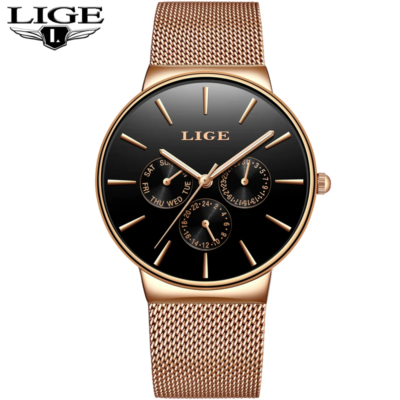 Для Мужчин's Watch2018 Лидирующий бренд LIGE Водонепроницаемый военные часы с