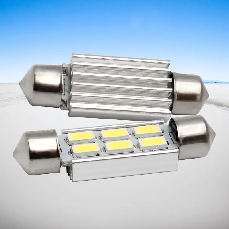 4 шт. 39 мм C5W C10W SV8.5 6 SMD 5630 5730 светодиодный CANBUS безошибочный автомобильный