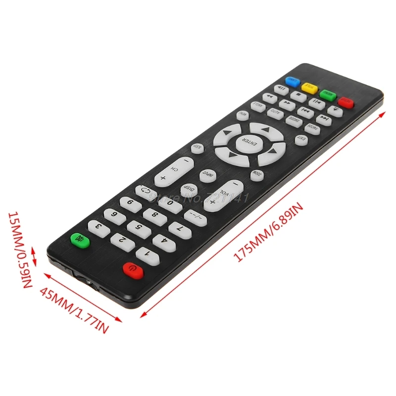 V56 V59 Универсальный ЖК-драйвер платы DVB-T2 ТВ плата+ 7 кнопочный переключатель+ ИК+ 1 лампа Инвертор+ кабель LVDS комплект 3663 Oct18