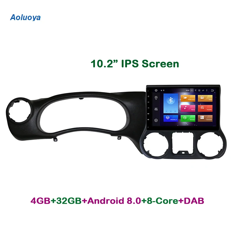Aoluoya IPS 4G RAM 32G ROM Восьмиядерный Android 8 0 автомобильный DVD GPS навигационный плеер для