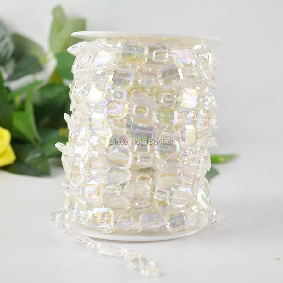 Кристально чистые красочные бусины с круглым краем квадратные пластиковые